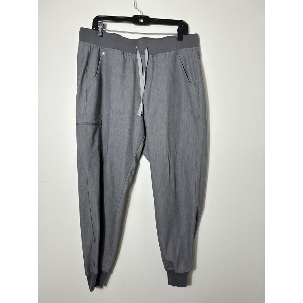 Figs Jogger Medical Scrub Pants Men's Sz Large Grey‎ Work PO 1518
